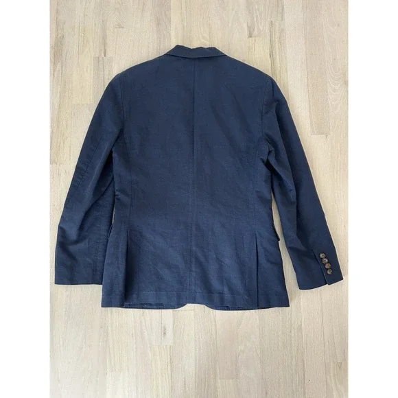 J CREW Ludlow Blue Linen Cotton Blend Blazer Sportcoat Sz 36s Slim - Picture 9 of 12